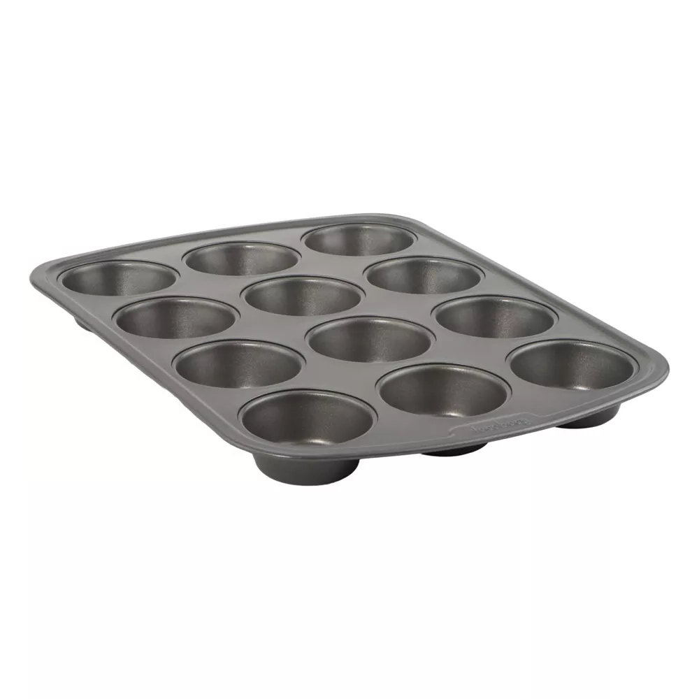 Muffin Tin Nonstick - Nonstick 12 Cup Muffin Pan,Durable Carbon
