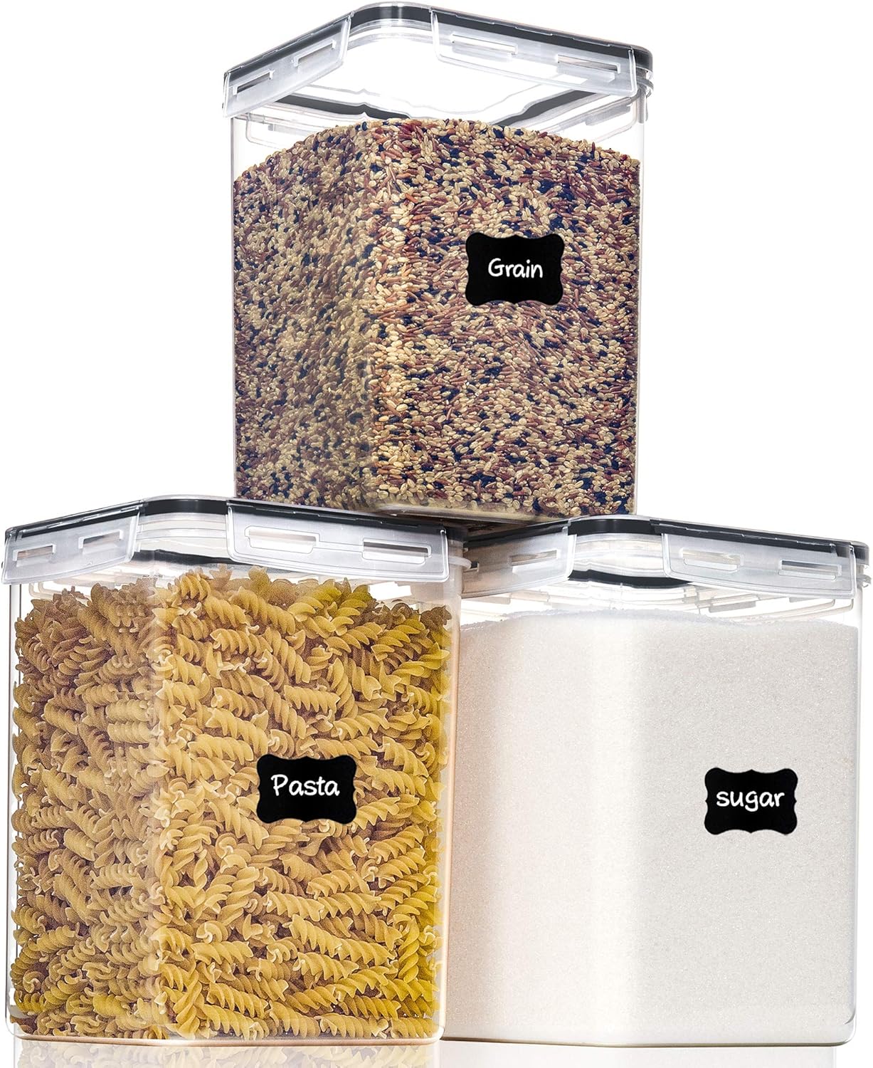Kitchen Baking Organization - Large Food Storage Containers with Lids,