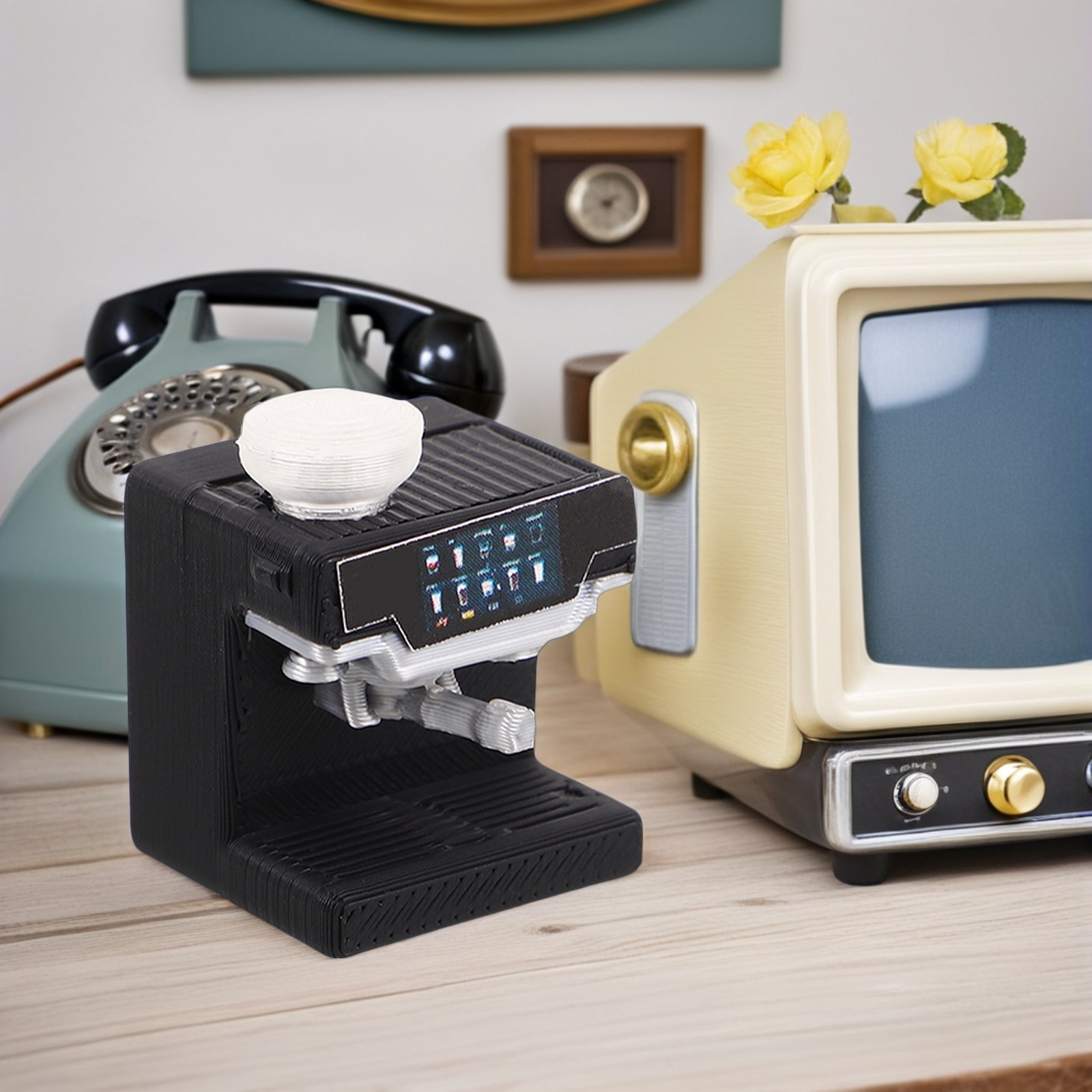 Kitchen Baking Machine - Miniature Coffee Machine for Dollhouse Kitchen