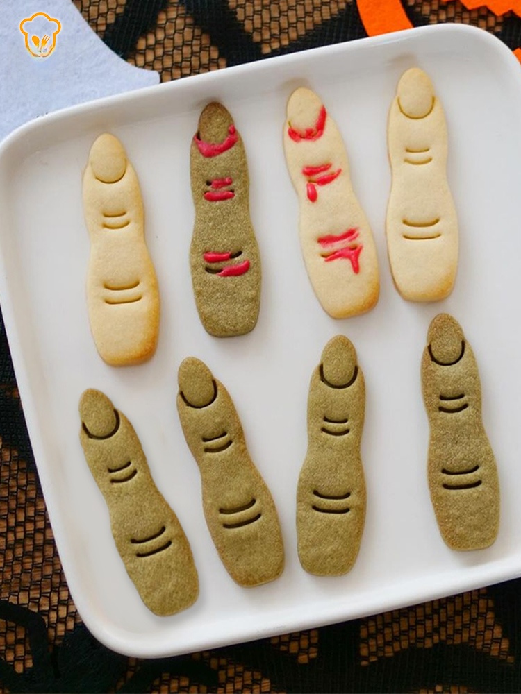 Kitchen Witch Baking - loween Witch Finger Cartoon Biscuit Thumb