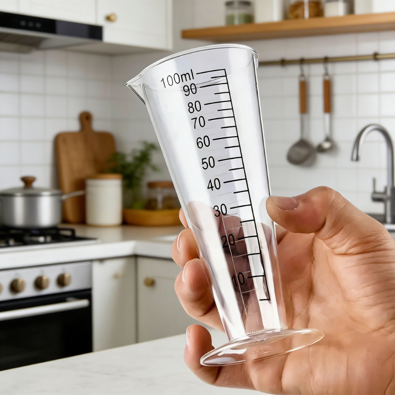 Kitchen Baking Scale - 1pc 100ml Plastic Measuring Cup with
