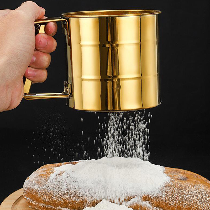 Kitchen Baking Scale - Semi-automatic Fine Mesh Flour Sieve Sifter