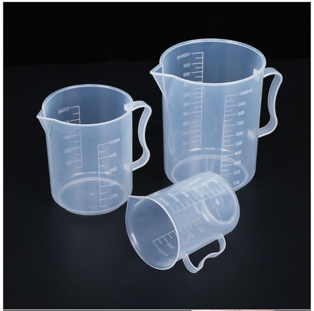 Kitchen Baking Containers - 20/30/50/250/500/1000ml Clear Plastic Graduated Measuring Cup