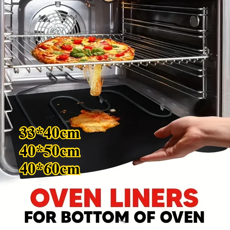 Kitchen Baking Products - 33×40/40×50/40×60cm Non-Stick Oven Liners Reusable BBQ