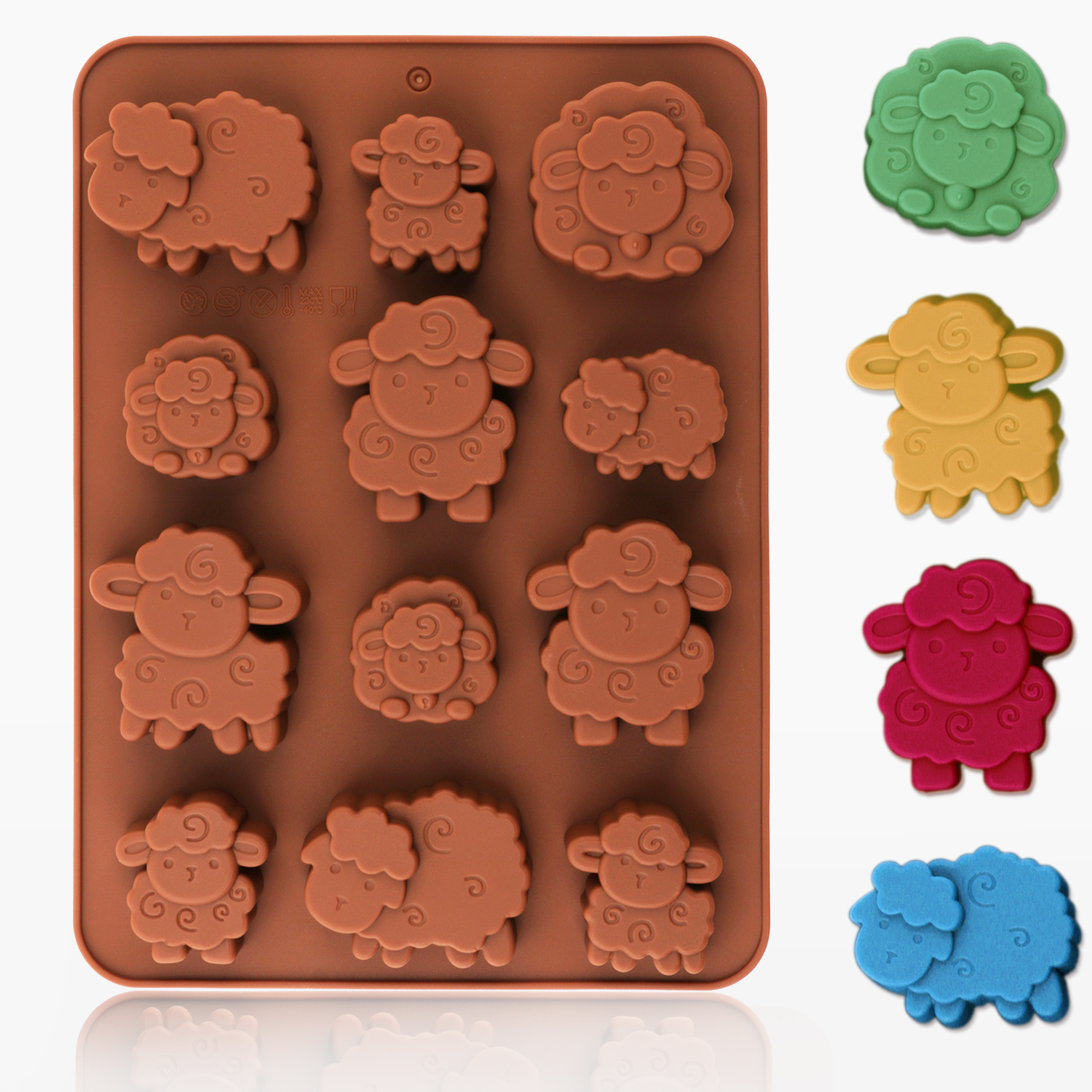 Silicone Cake Mold - 1pack silicone Eid lamb candy mold,