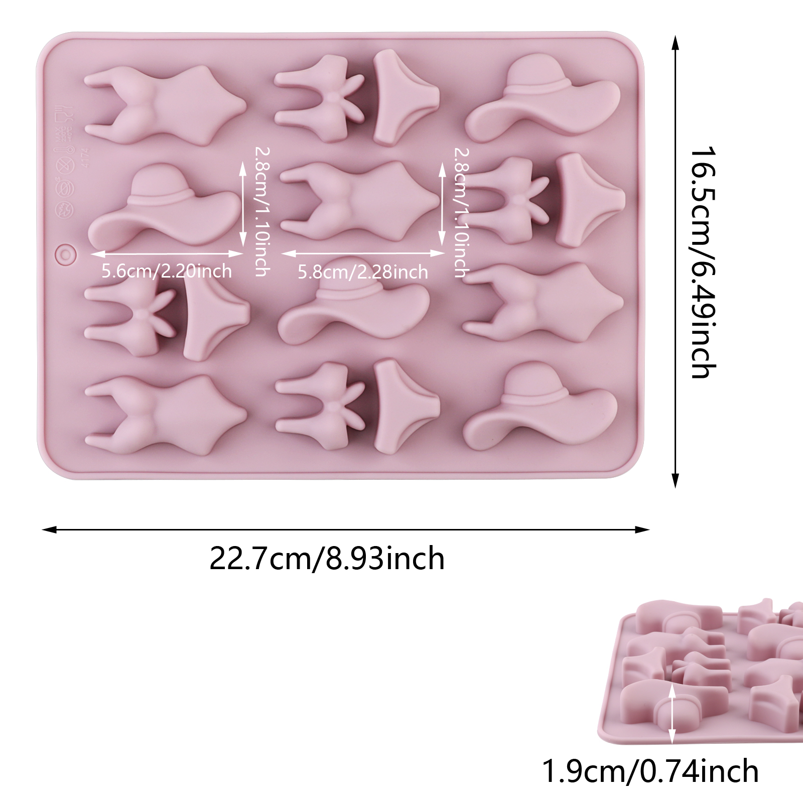 A Summer-Themed Beach Bikini M - Silicone Cake Mold recensie en prijs