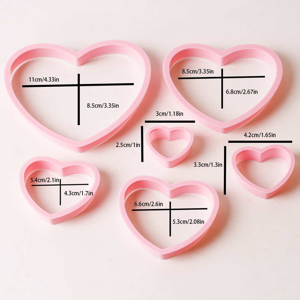 1set/3sets Pink Heart Star Flo - Kitchen Tools In Baking recensie en prijs