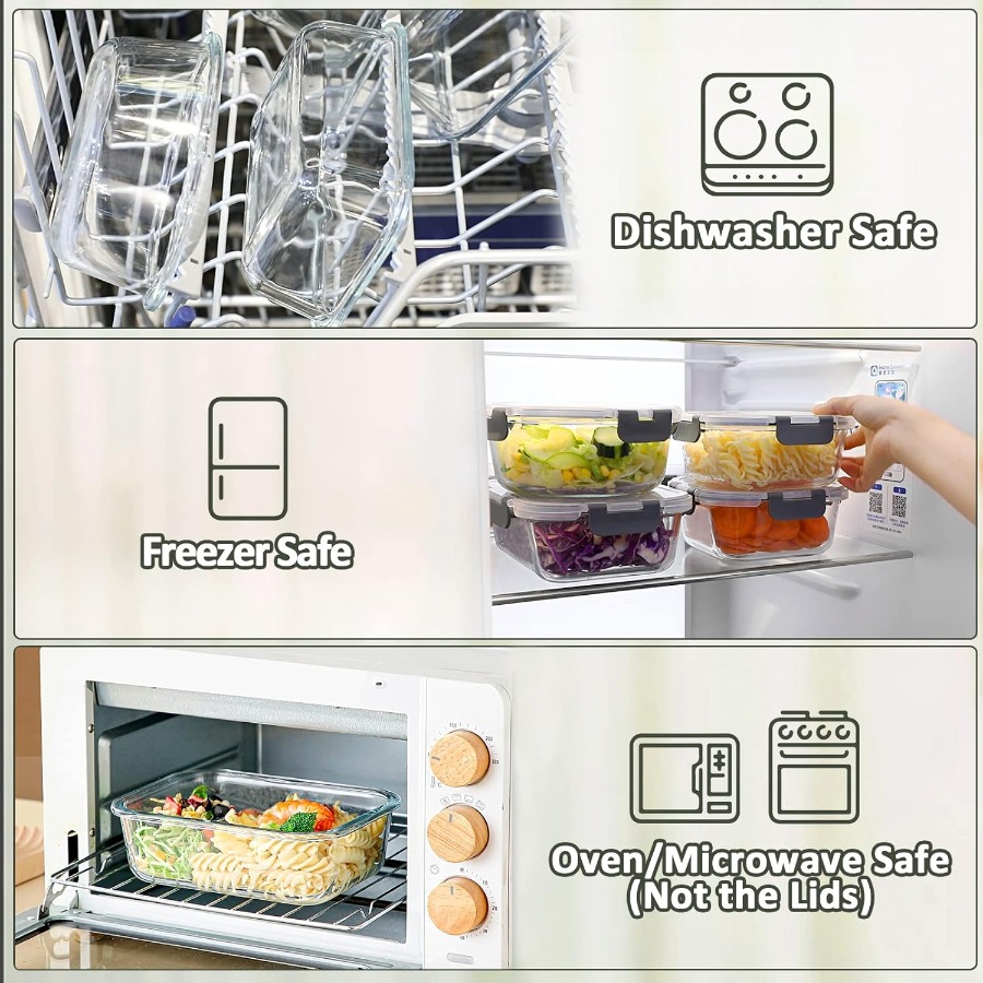 Extra Large Glass Food Storage - Kitchen Baking Organization recensie en prijs