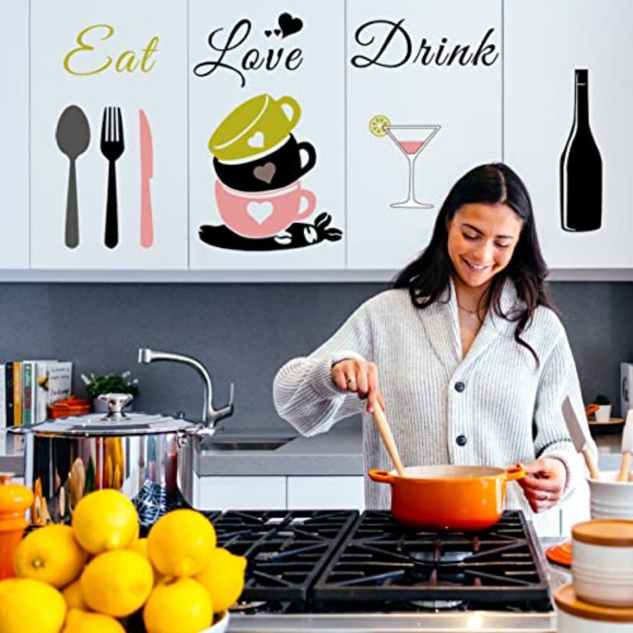 Kitchen Wall Decor Quotes Posi - Kitchen Baking Quotes recensie en prijs