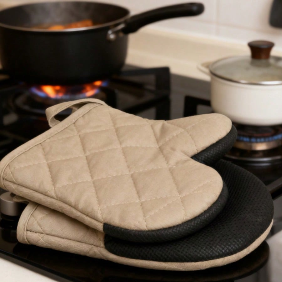 1 Pair Short Oven Mitts, Heat  - Kitchen Baking Machine recensie en prijs