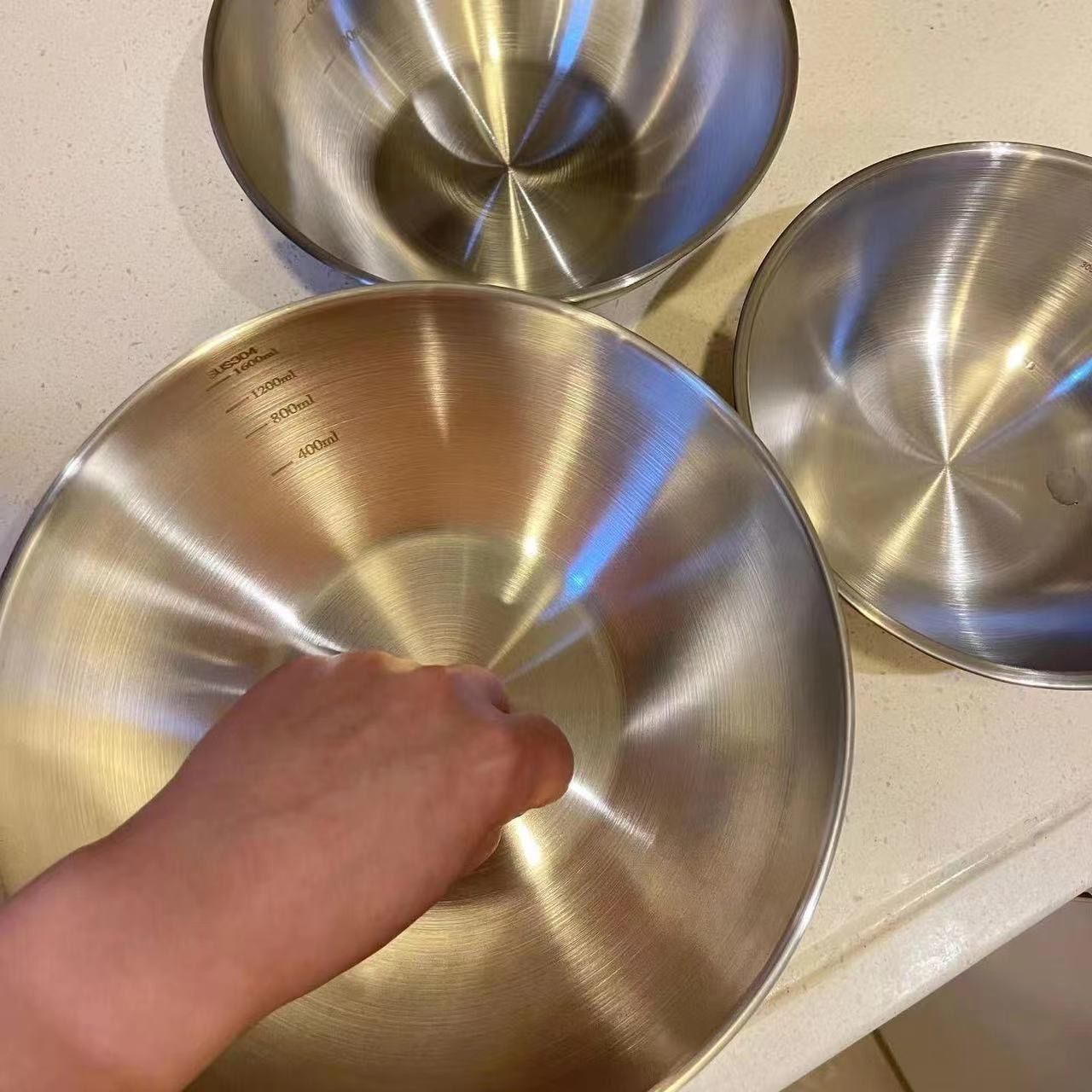 1-3 Stainless Steel Bowl Set w - Kitchen Baking Scale recensie en prijs