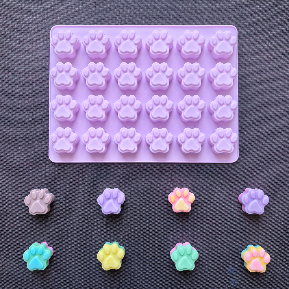 1pc 24 hole cat paw shaped cho - Silicone Cake Mold recensie en prijs