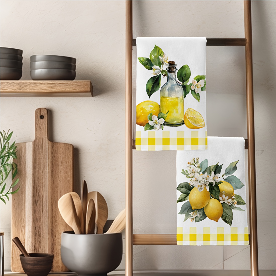 2Pcs, Lemon Floral Pattern Kit - Kitchen And Baking Life recensie en prijs