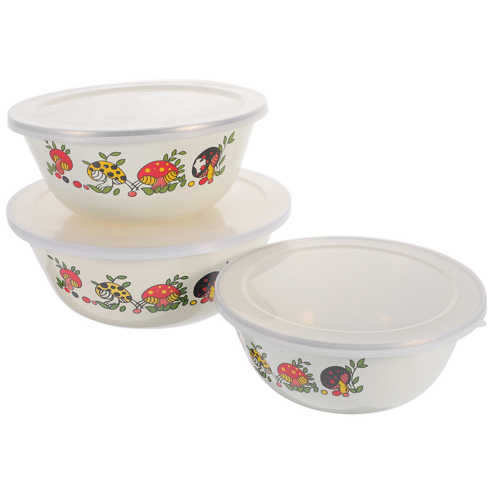3pcs 16cm 18cm 20cm Enamel Pre - Kitchen Baking Storage Containers recensie en prijs