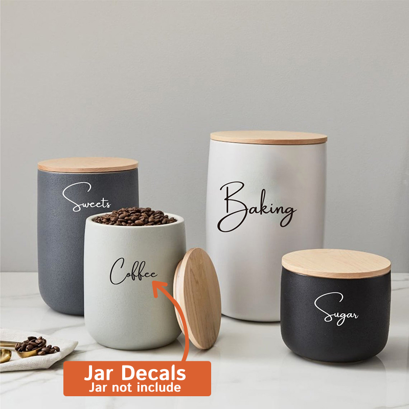 Decal Only 8Pcs Kitchen Organi - Kitchen Baking Organization recensie en prijs