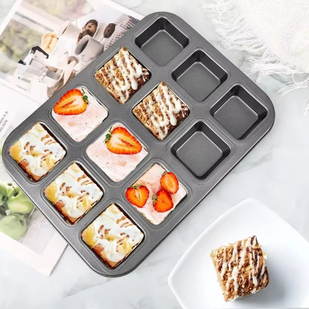 12 Cavity Square Muffin Tin Sq - Muffin Tin Nonstick recensie en prijs