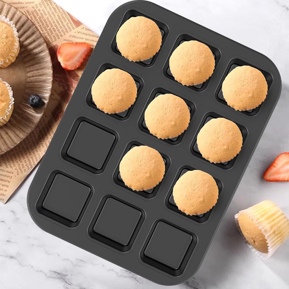 12 Cavity Square Muffin Tin Sq - Muffin Tin Nonstick recensie en prijs