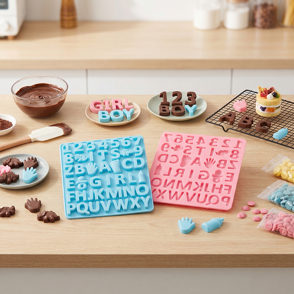 3pcs Digital letter shape choc - Silicone Cake Mold recensie en prijs