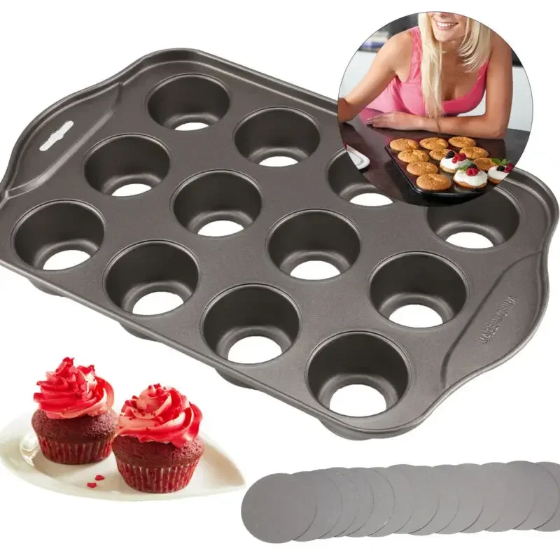 12 Mini Baking Cheese Cake Cup - Muffin Tin Nonstick recensie en prijs