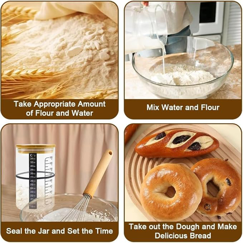 Sourdough Starter Jar Kit Sour - Kitchen Baking Containers recensie en prijs