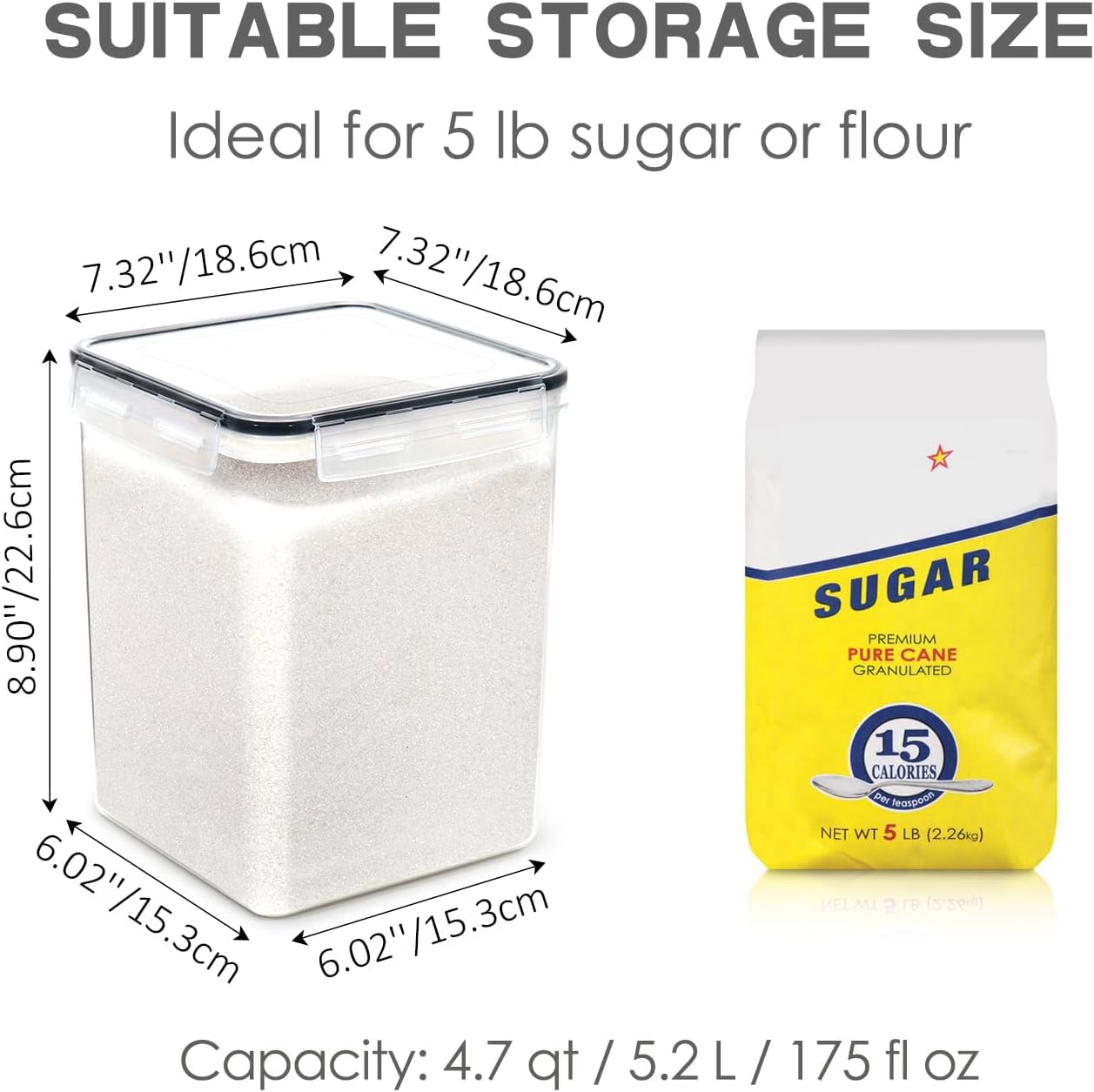 Large Food Storage Containers  - Kitchen Baking Organization recensie en prijs