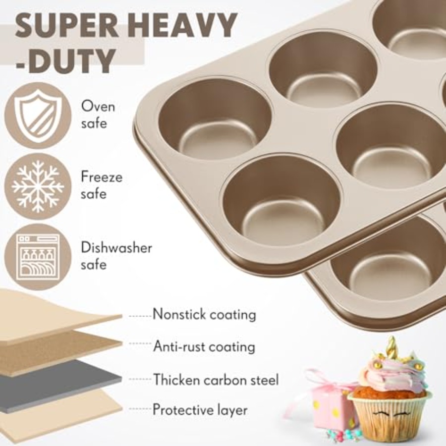 6 Pack Jumbo Nonstick Muffin B - Muffin Tin Nonstick recensie en prijs
