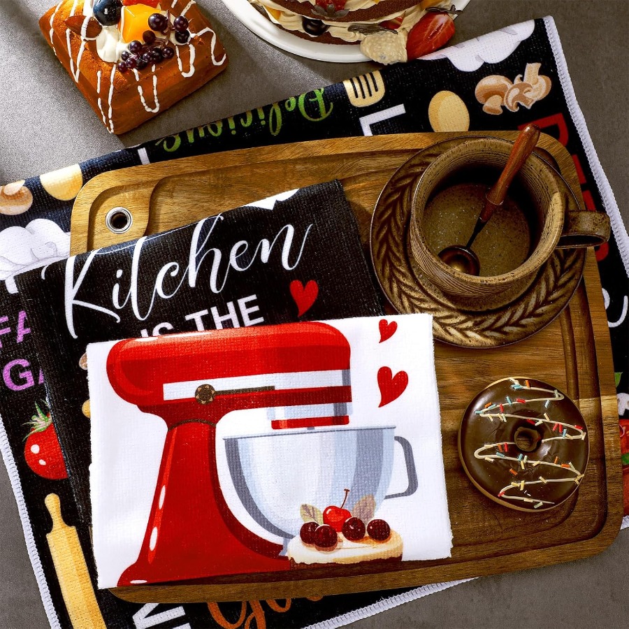 6 Pcs Funny Quotes Kitchen Tow - Kitchen Baking Quotes recensie en prijs
