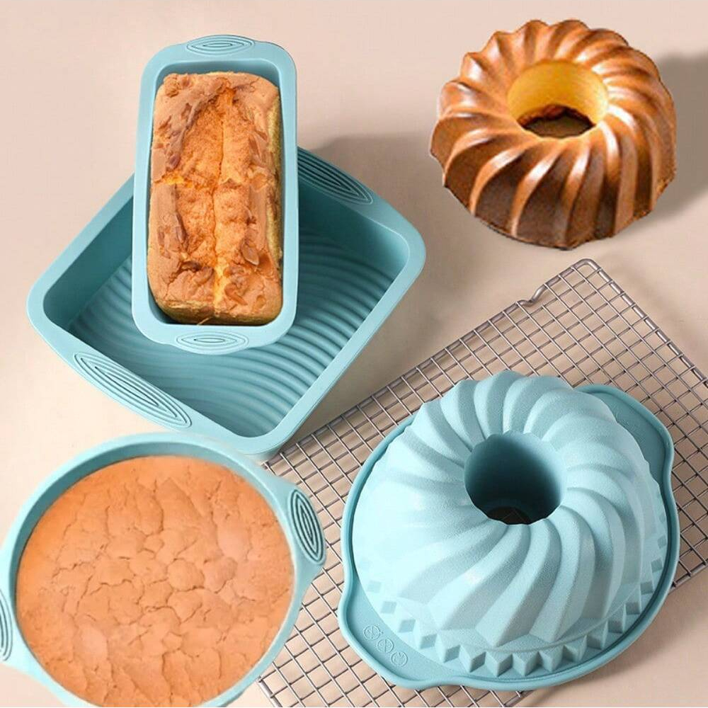 Silicone Cake Baking Mould Set - Kitchen Baking Ware recensie en prijs