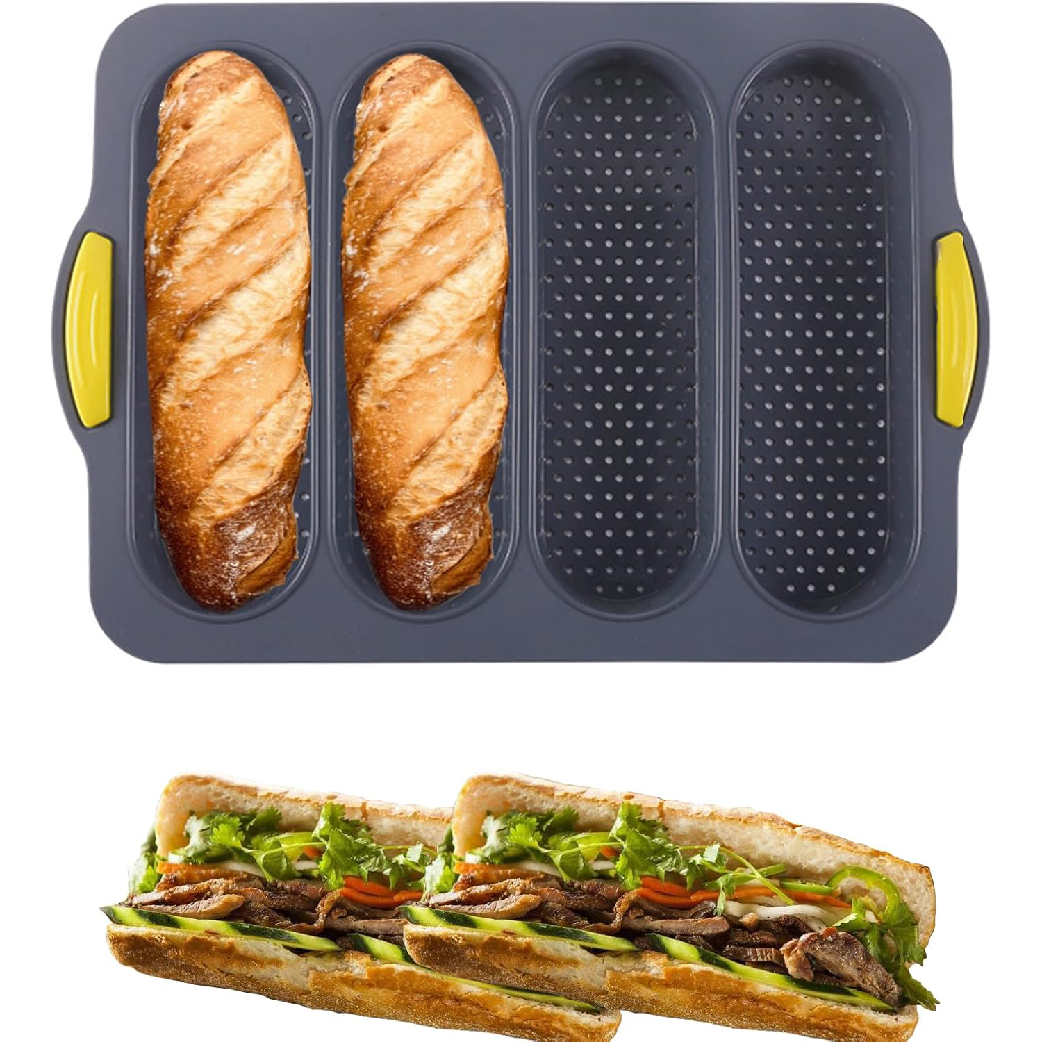 4-cavity Silicone Bread Loaf P - Kitchen Baking Ware recensie en prijs