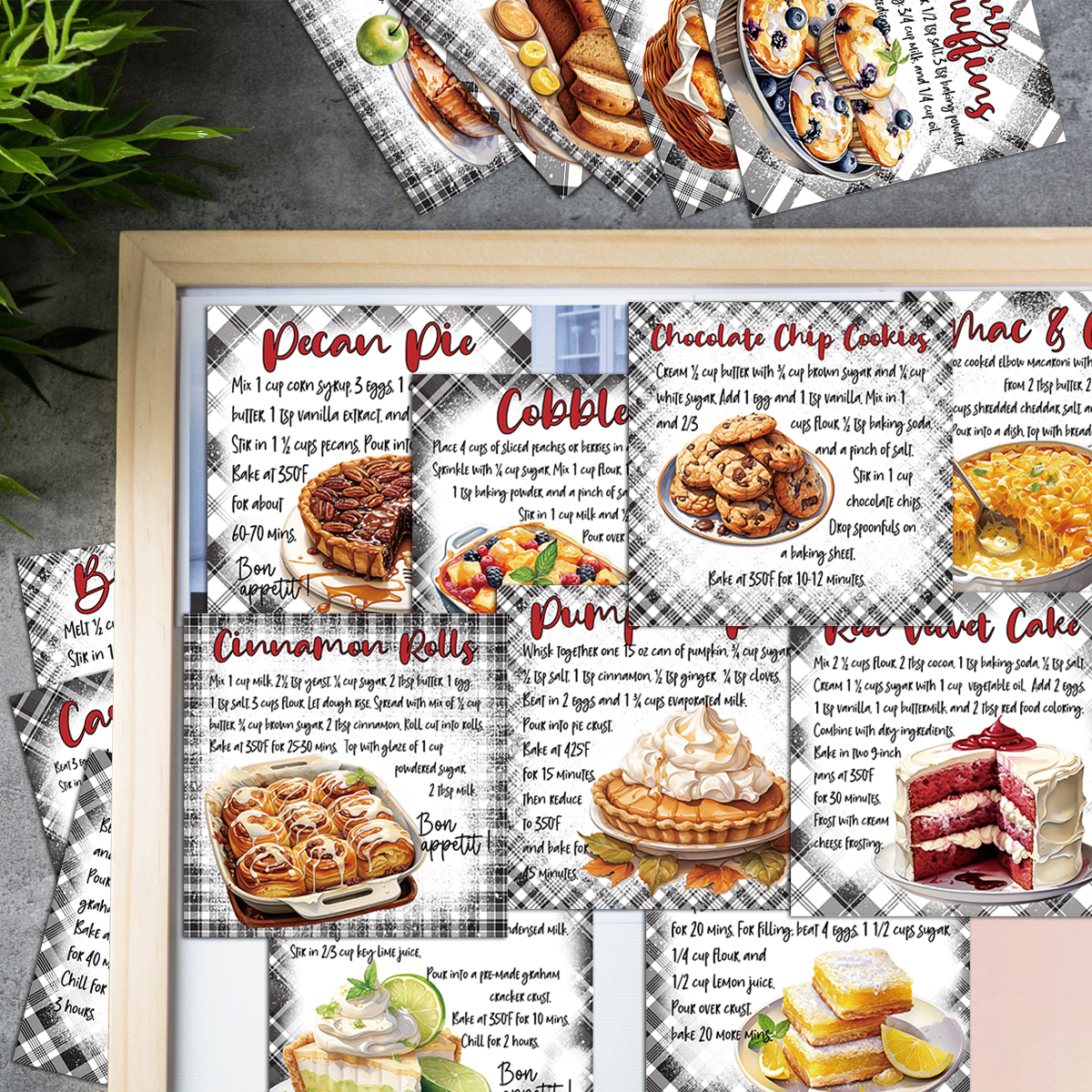 20pcs Plaid Design Baking Dess - Kitchen Baking Organization recensie en prijs