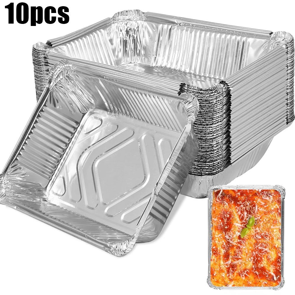 10PCS Disposable Aluminum Foil - Kitchen Baking Containers recensie en prijs