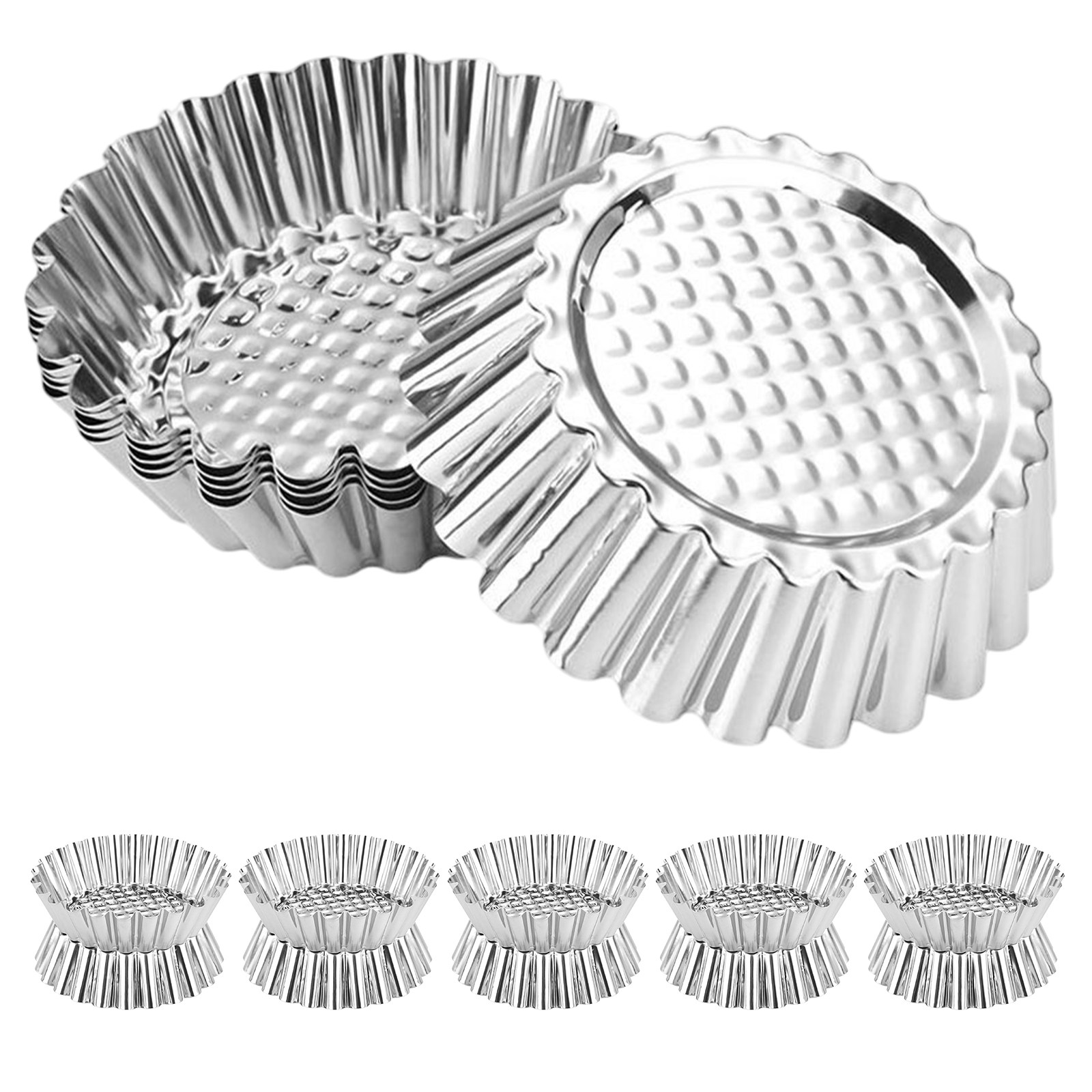 20Pcs Mini Egg Tart Molds Stai - Muffin Tin Nonstick recensie en prijs