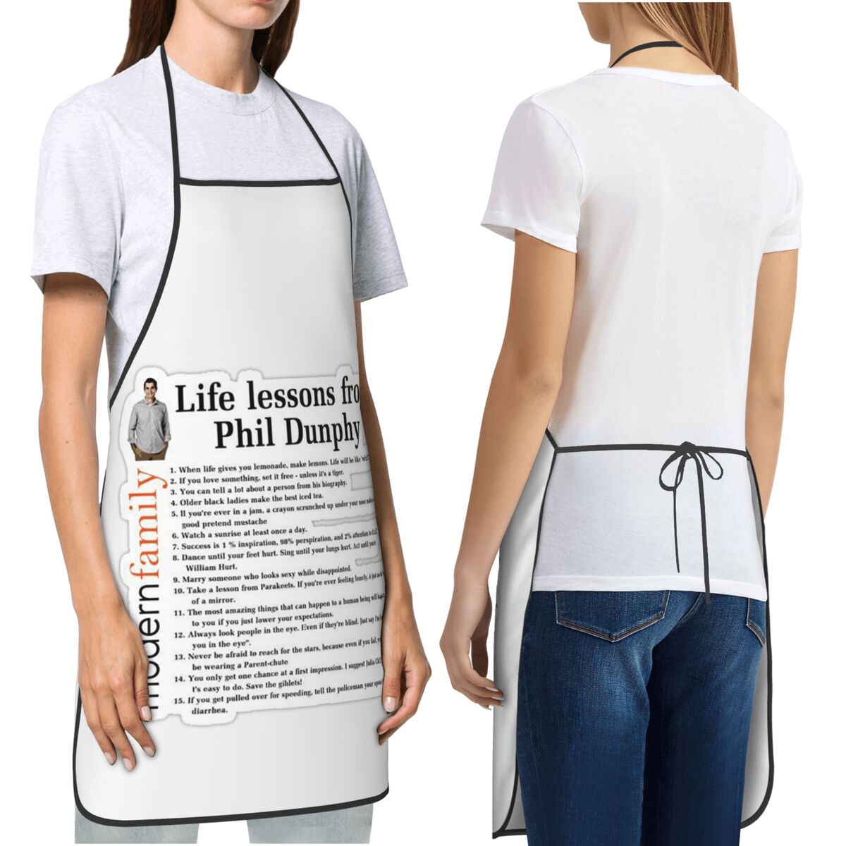 Life Lessons Phil Dunphy Apron - Kitchen And Baking Life recensie en prijs