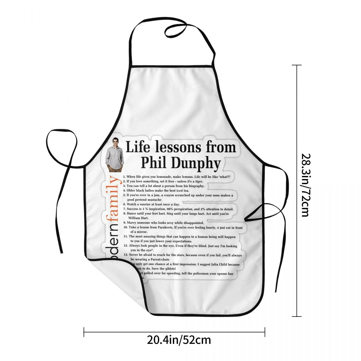 Life Lessons Phil Dunphy Apron - Kitchen And Baking Life recensie en prijs