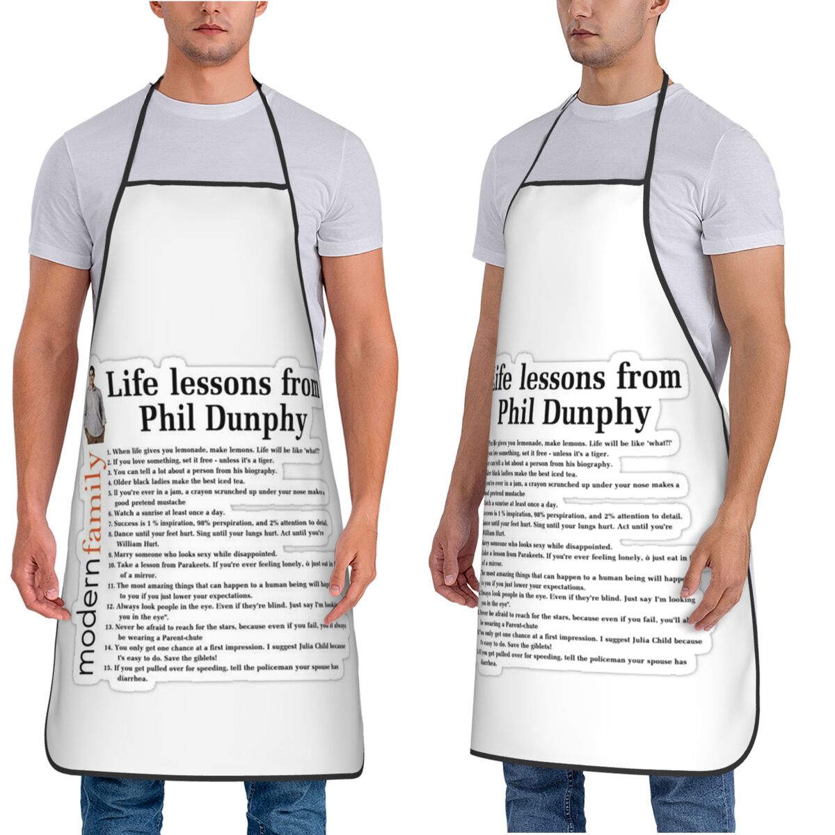 Life Lessons Phil Dunphy Apron - Kitchen And Baking Life recensie en prijs