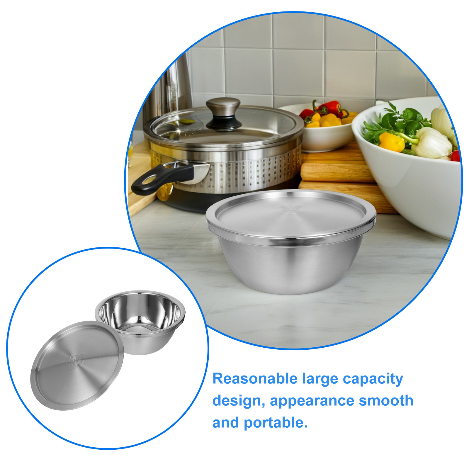 1Set Stainless Steel Mixing Bo - Kitchen Baking Containers recensie en prijs