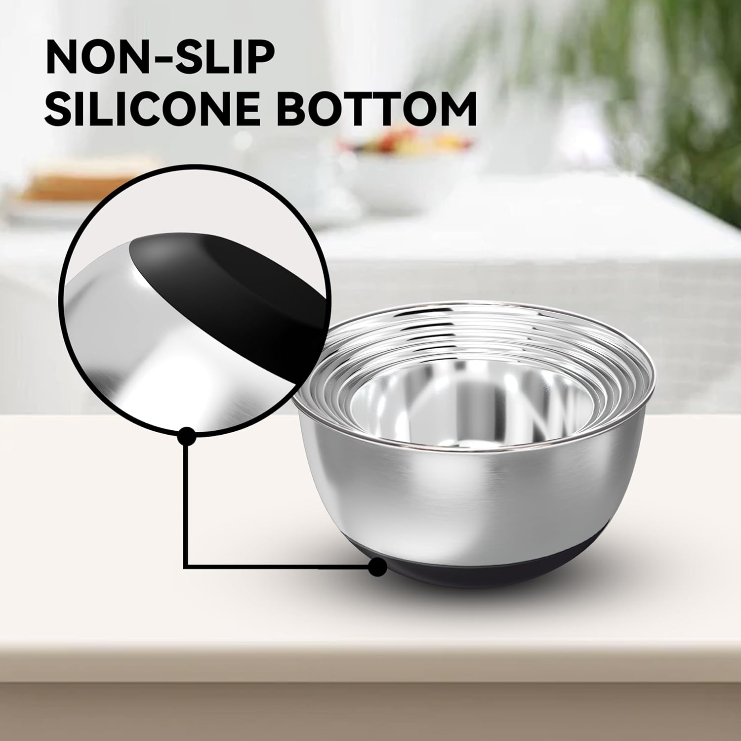 Stainless Steel Mixing Bowls w - Kitchen Baking Products recensie en prijs