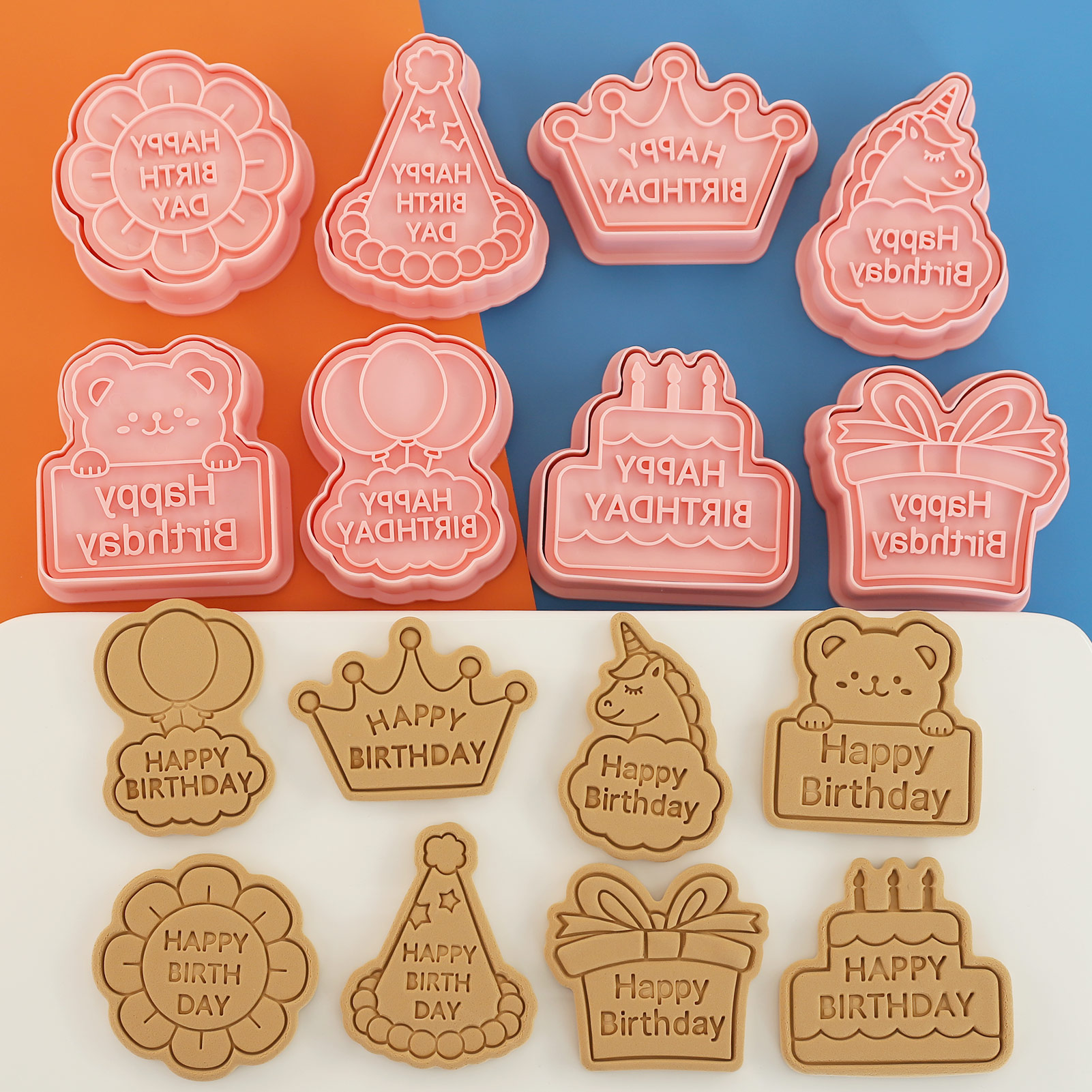 8pcs Happy Birthday Cookie Cut - Kitchen Tools In Baking recensie en prijs