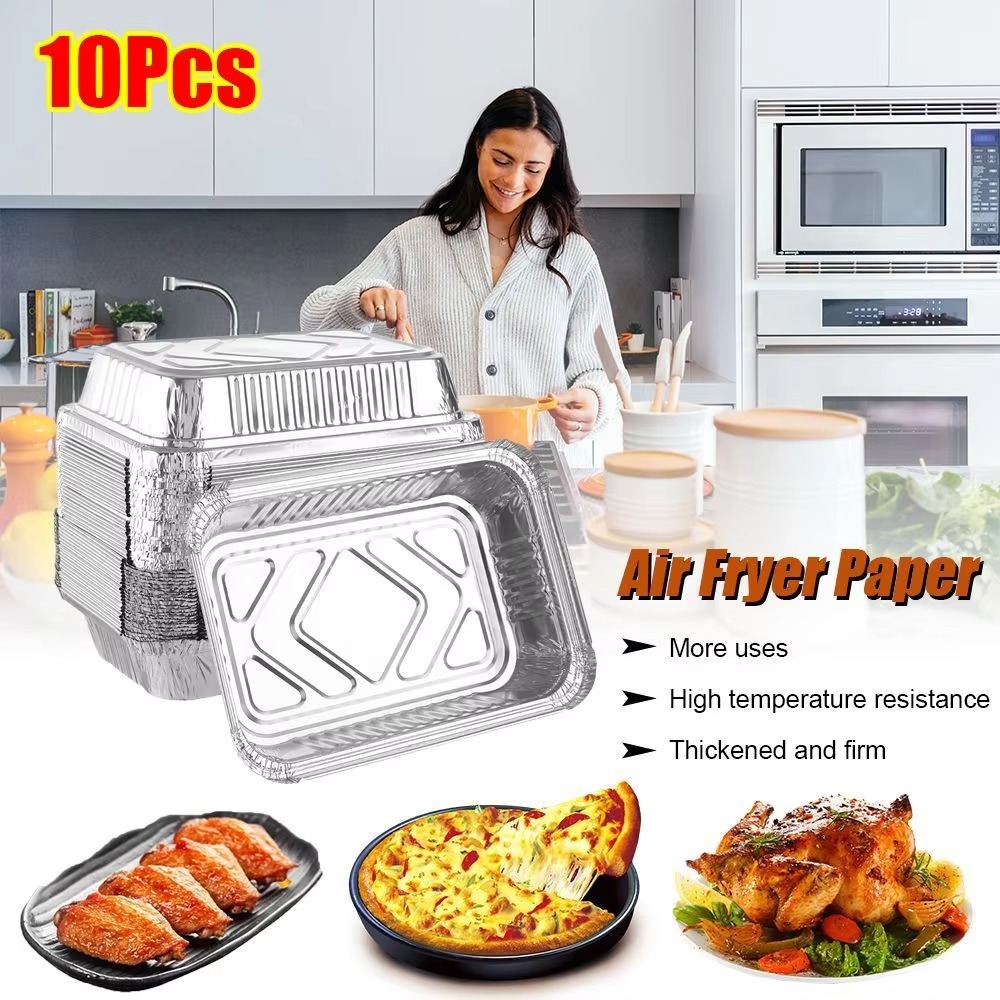 10PCS With Lids Aluminum Foil  - Kitchen Baking Containers recensie en prijs