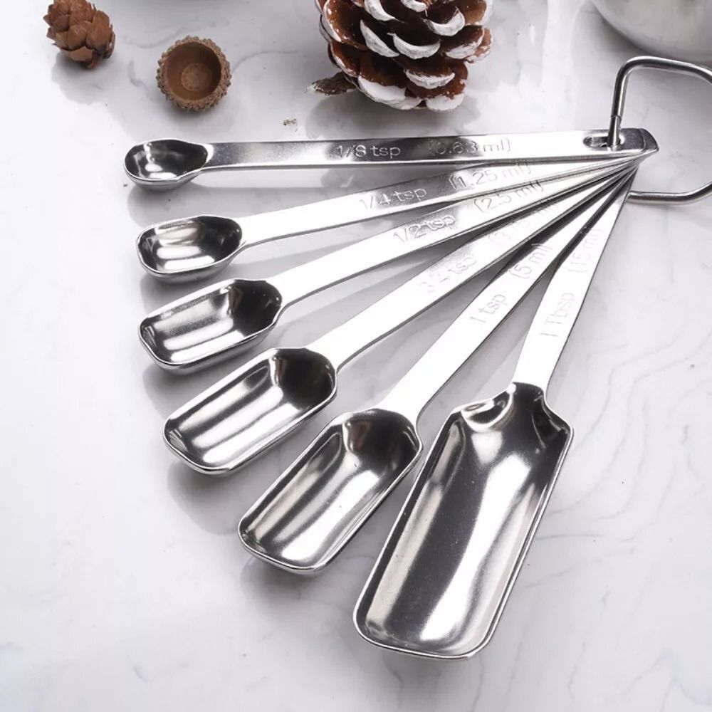6Pcs Stainless Steel Measuring - Kitchen Baking Scale recensie en prijs
