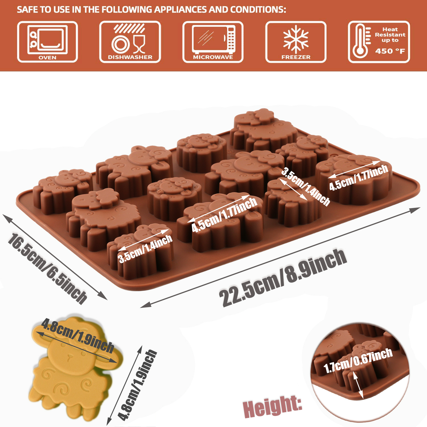 1pack silicone Eid lamb candy  - Silicone Cake Mold recensie en prijs