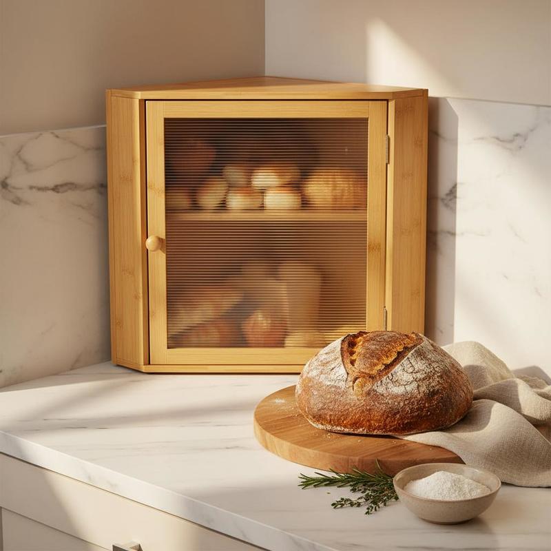 Corner Bread Box for Kitchen C - Kitchen Baking Containers recensie en prijs