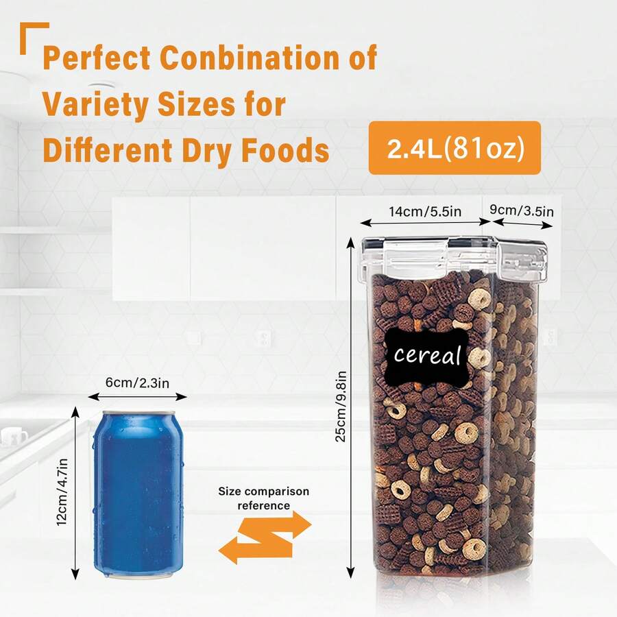 THELIFE 3/6pcs Large Food Stor - Kitchen Baking Containers recensie en prijs