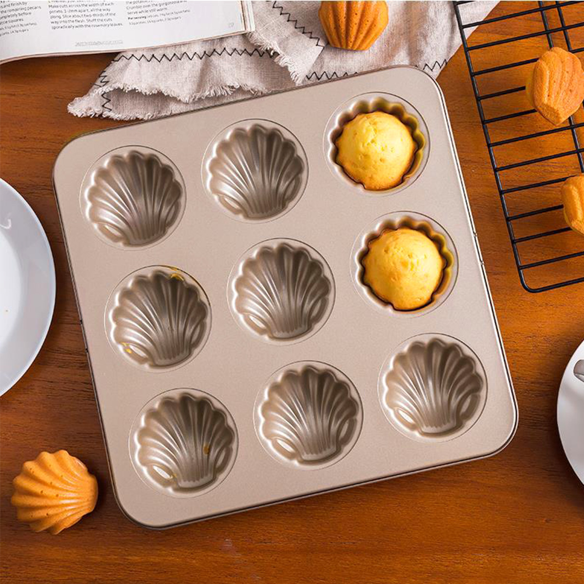 Madeleine Mold Shell Shape Bak - Kitchen Baking Ware recensie en prijs