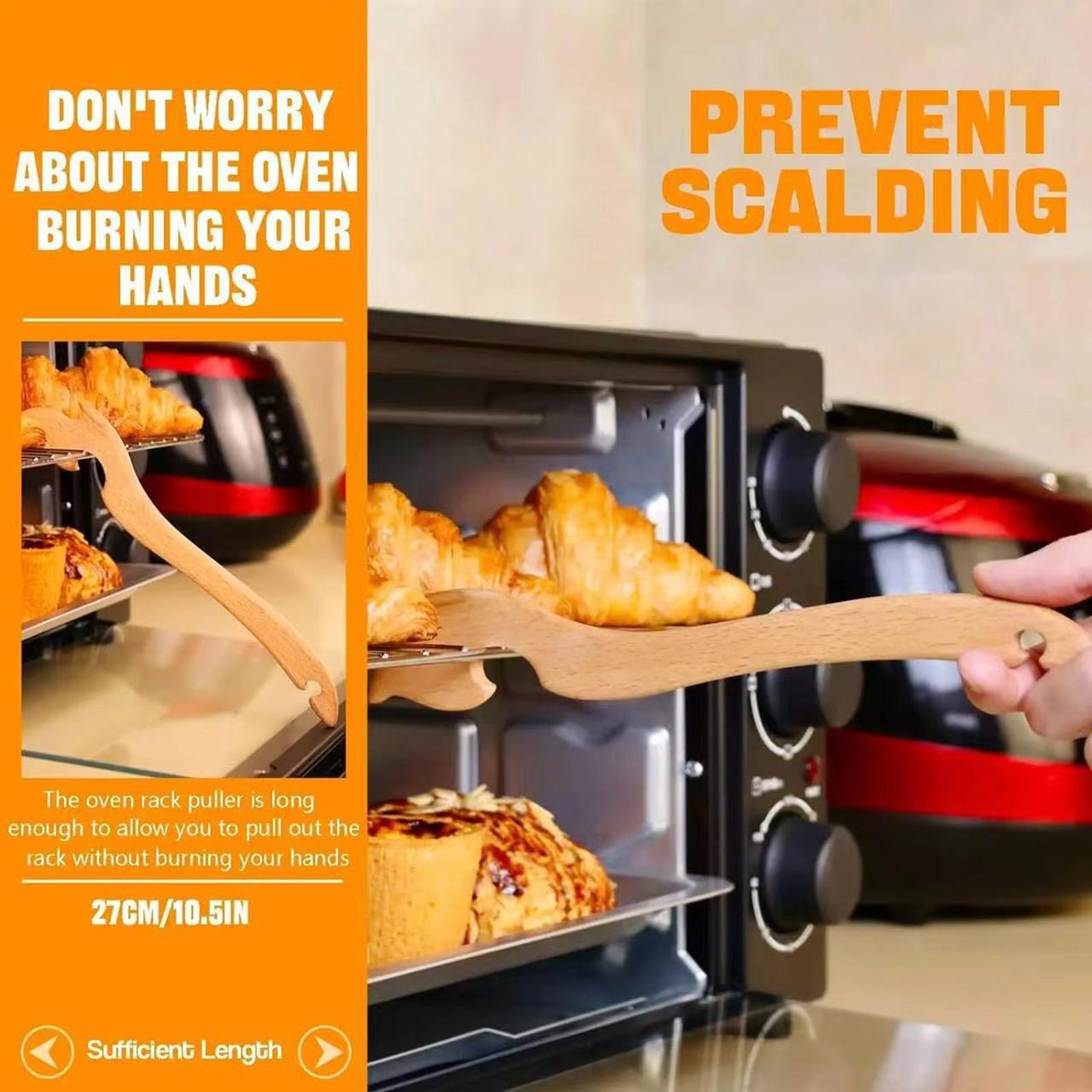 Oven Rack Puller Tool Wooden L - Cool Kitchen Baking Gadgets recensie en prijs