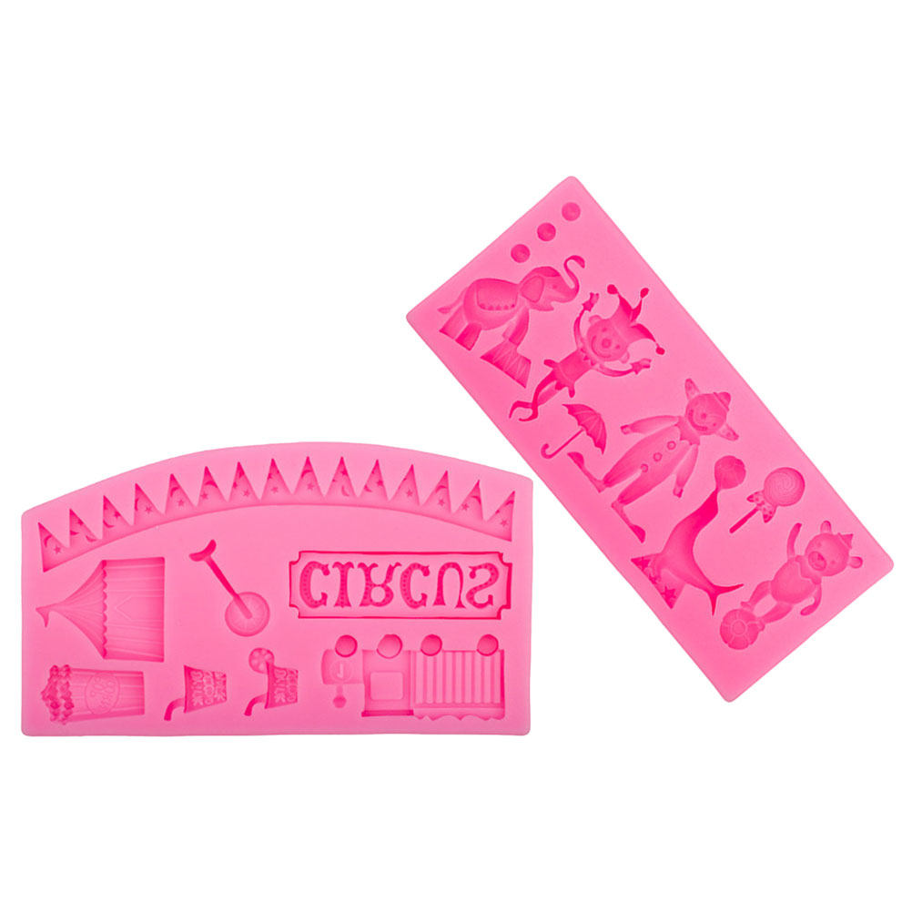 2Pcs Silicone Circus Fondant M - Silicone Cake Mold recensie en prijs