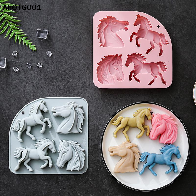4-Cavity 3D Horse Silicone Mol - Silicone Cake Mold recensie en prijs