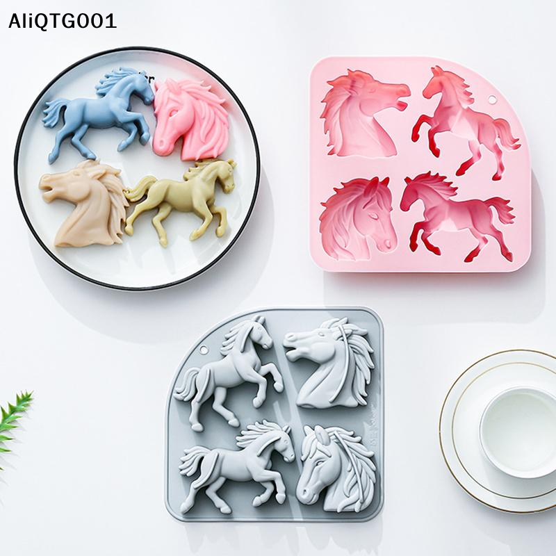 4-Cavity 3D Horse Silicone Mol - Silicone Cake Mold recensie en prijs