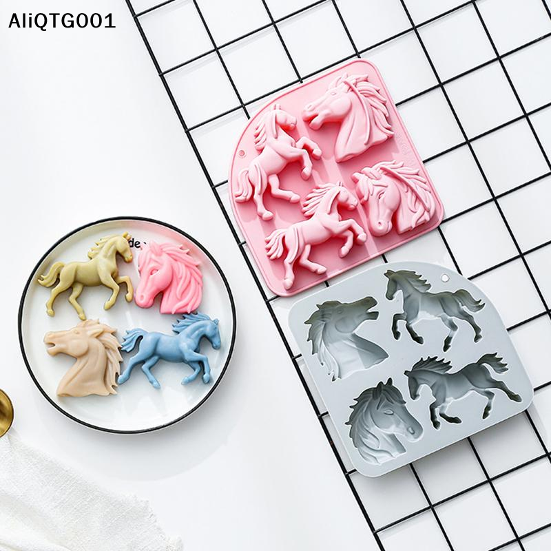 4-Cavity 3D Horse Silicone Mol - Silicone Cake Mold recensie en prijs