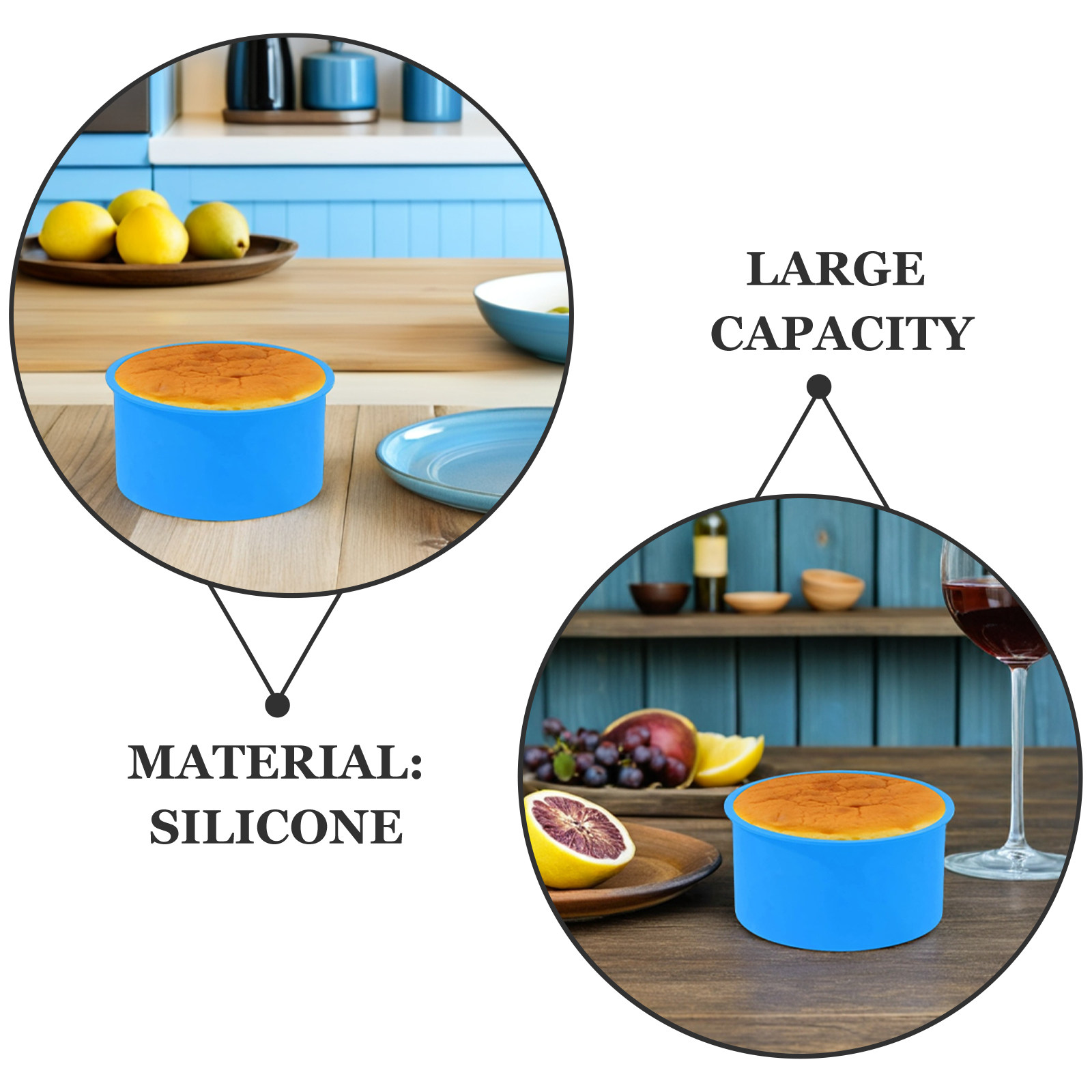 4Pcs Silicone Cake Mold Non-St - Muffin Tin Nonstick recensie en prijs